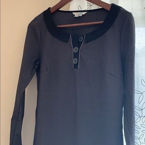 Adorable Boden tunic dress black and grey